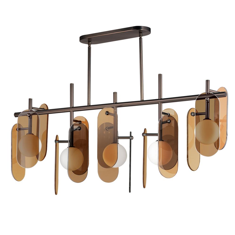 Studio M MEGALITH - GLASS SM24825AMBBZ Pendant - Brushed Bronze