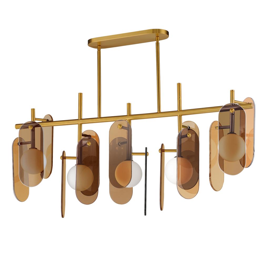 Studio M MEGALITH - GLASS SM24825AMNAB Pendant - Natural Aged Brass
