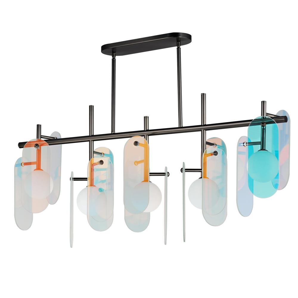 Studio M MEGALITH - GLASS SM24825DCGM Pendant - Gunmetal