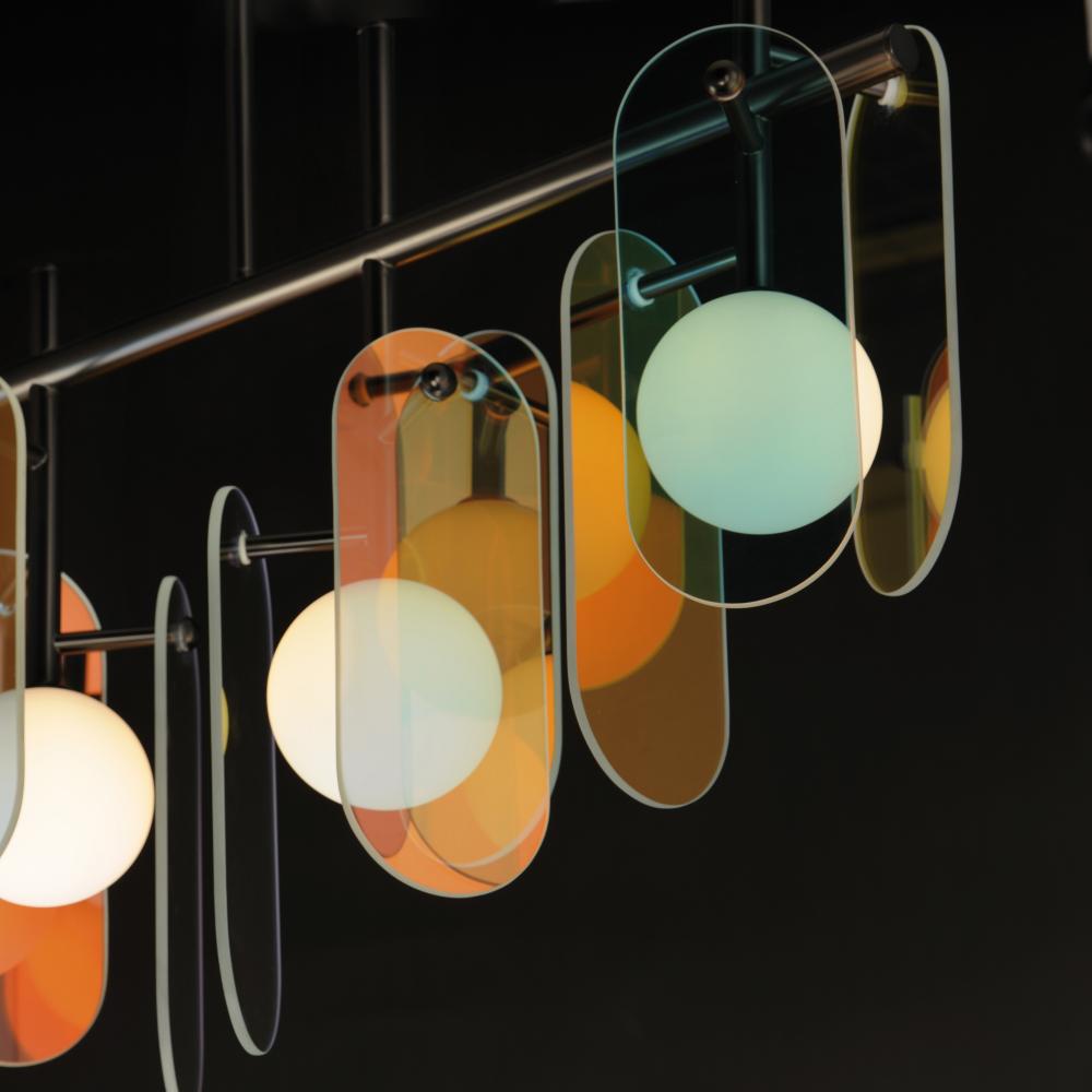 Studio M MEGALITH - GLASS SM24825DCGM Pendant - Gunmetal light