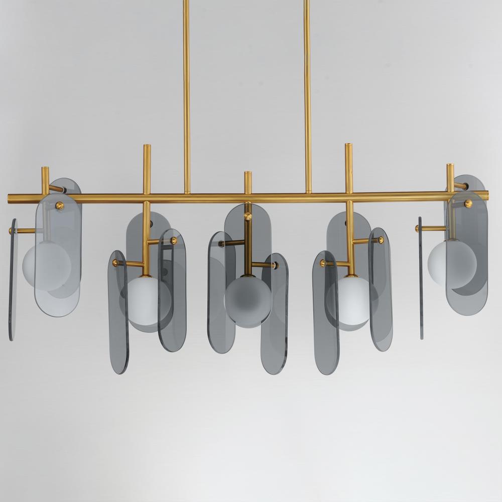 Studio M MEGALITH - GLASS SM24825MSKNAB Pendant - Natural Aged Brass light