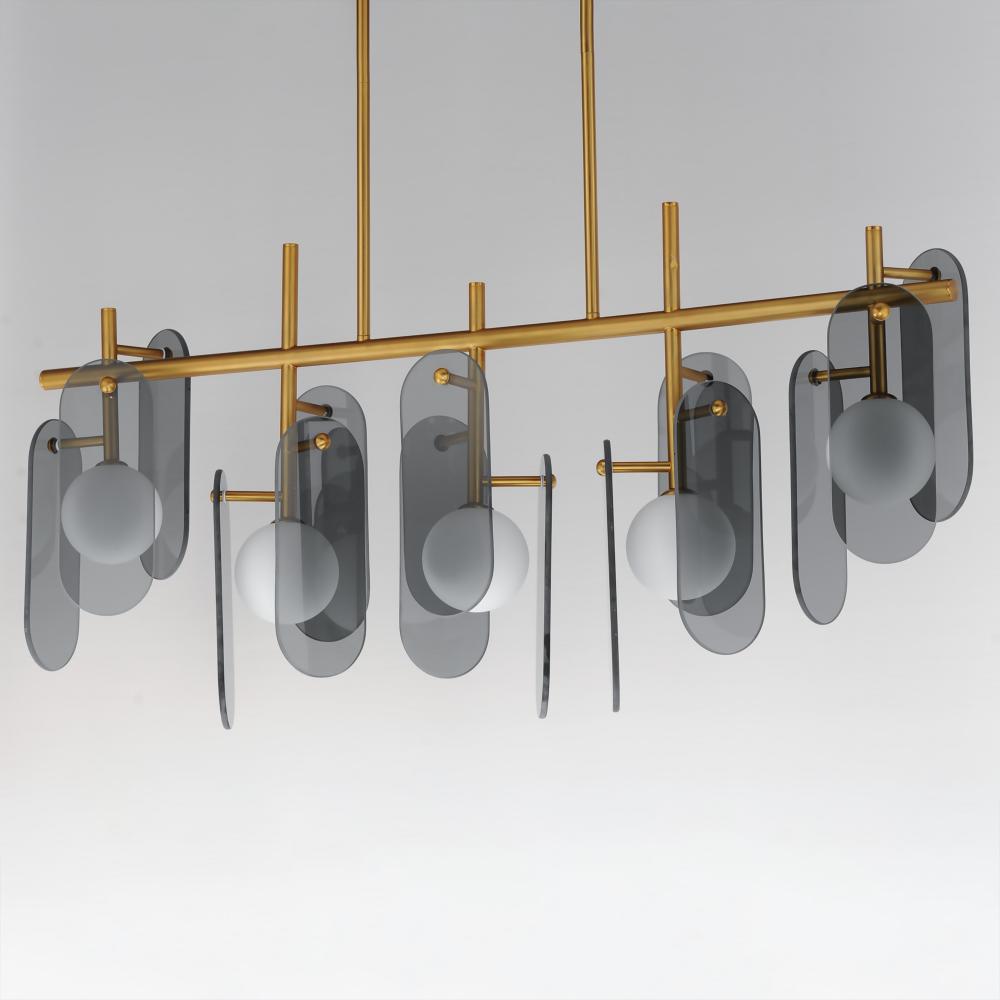 Studio M MEGALITH - GLASS SM24825MSKNAB Pendant - Natural Aged Brass light