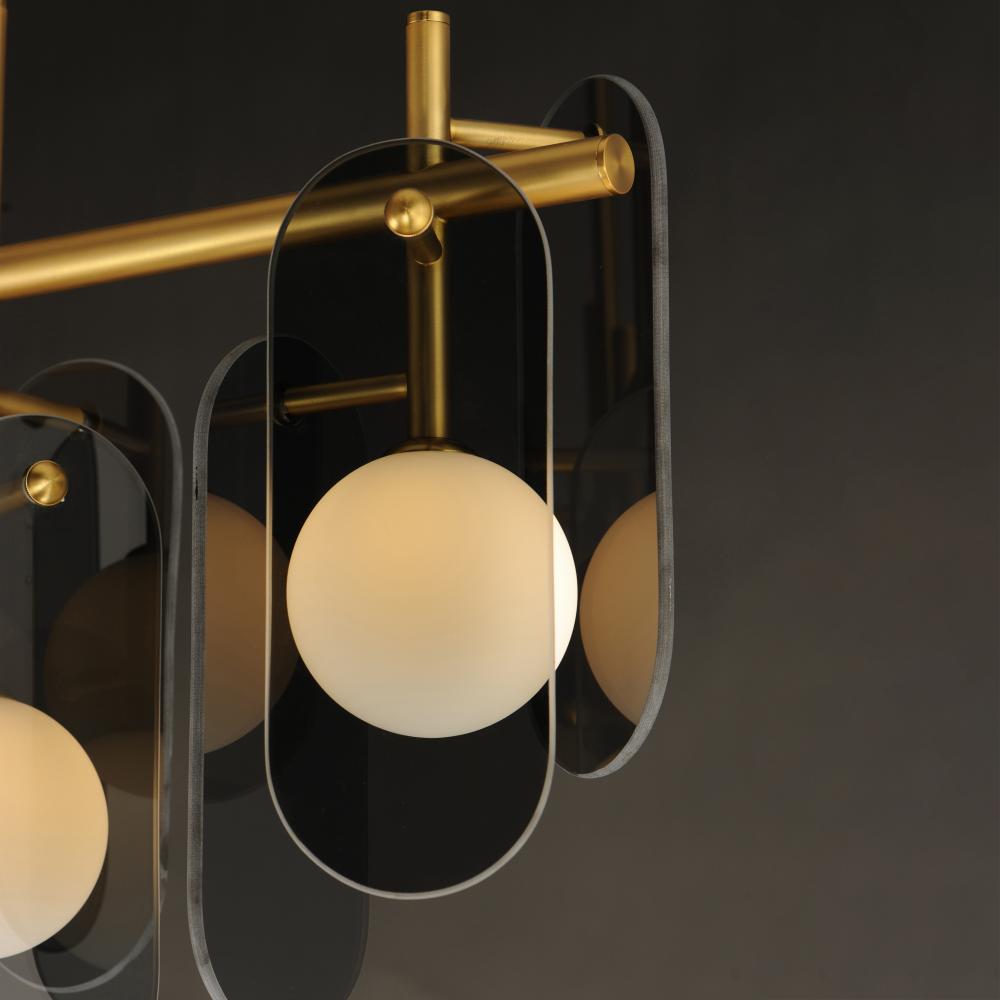 Studio M MEGALITH - GLASS SM24825MSKNAB Pendant - Natural Aged Brass light