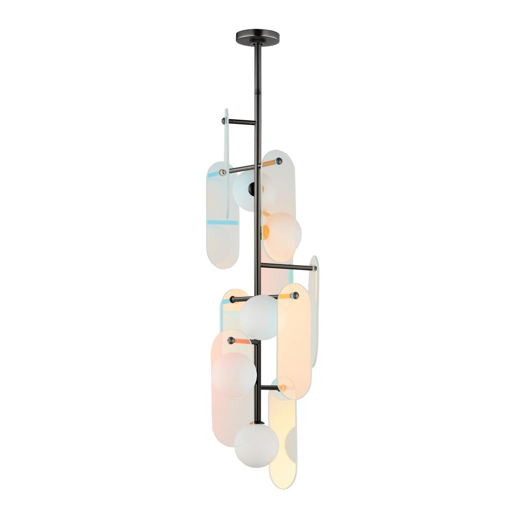 Studio M MEGALITH - GLASS SM24827DCGM Pendant - Gunmetal