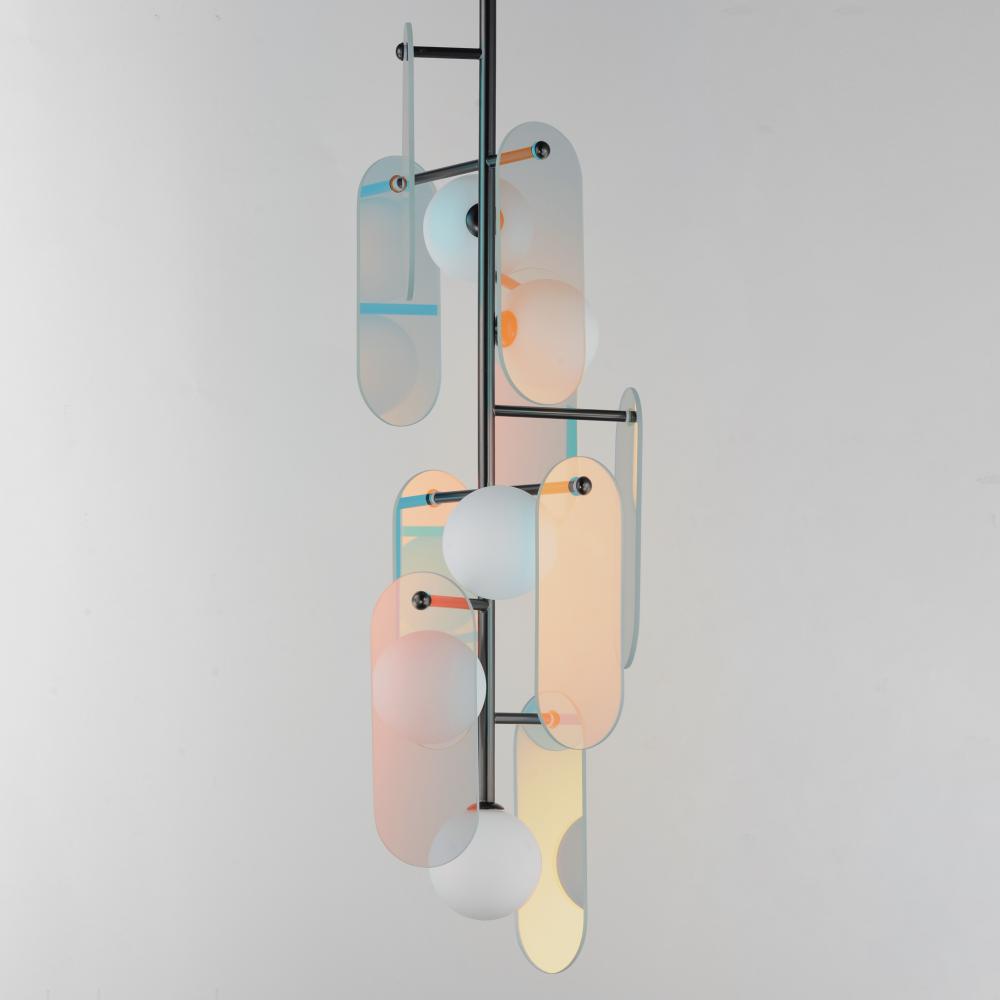 Studio M MEGALITH - GLASS SM24827DCGM Pendant - Gunmetal light