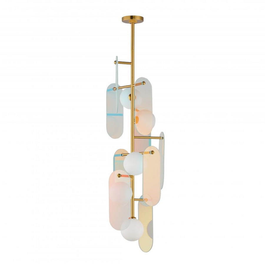 Studio M MEGALITH - GLASS SM24827DCNAB Pendant - Natural Aged Brass