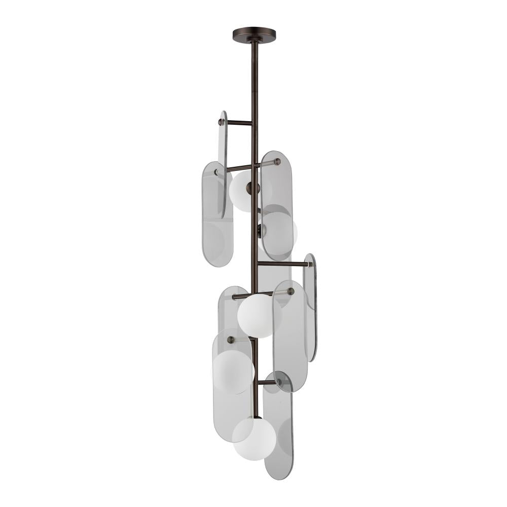Studio M MEGALITH - GLASS SM24827MSKBBZ Pendant - Brushed Bronze