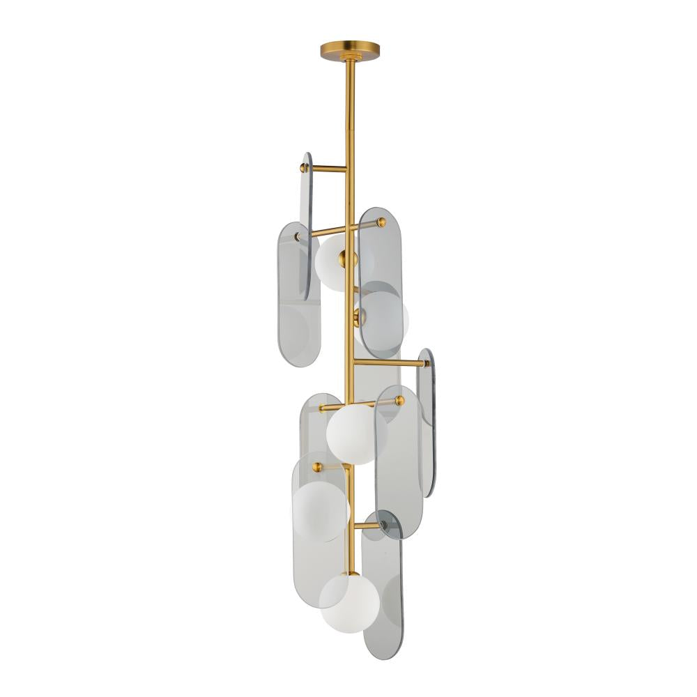 Studio M MEGALITH - GLASS SM24827MSKNAB Pendant - Natural Aged Brass light