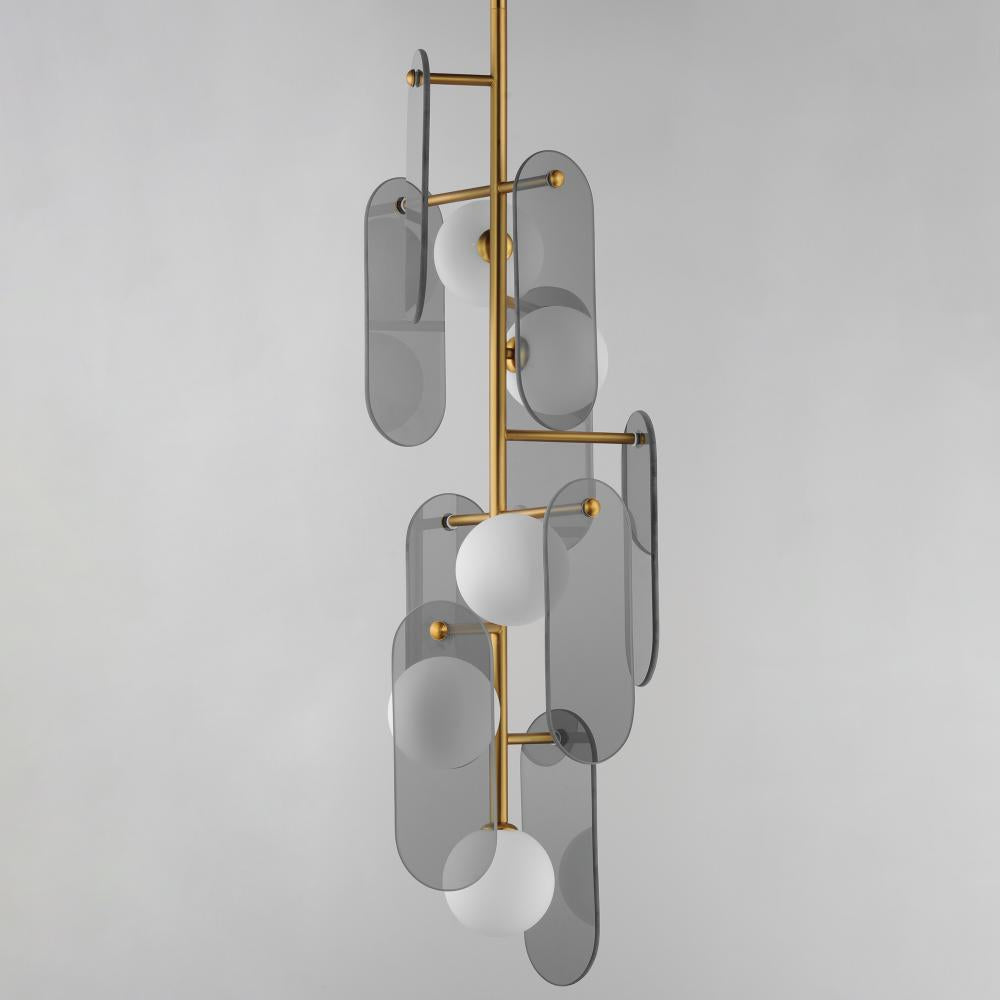 Studio M MEGALITH - GLASS SM24827MSKNAB Pendant - Natural Aged Brass light