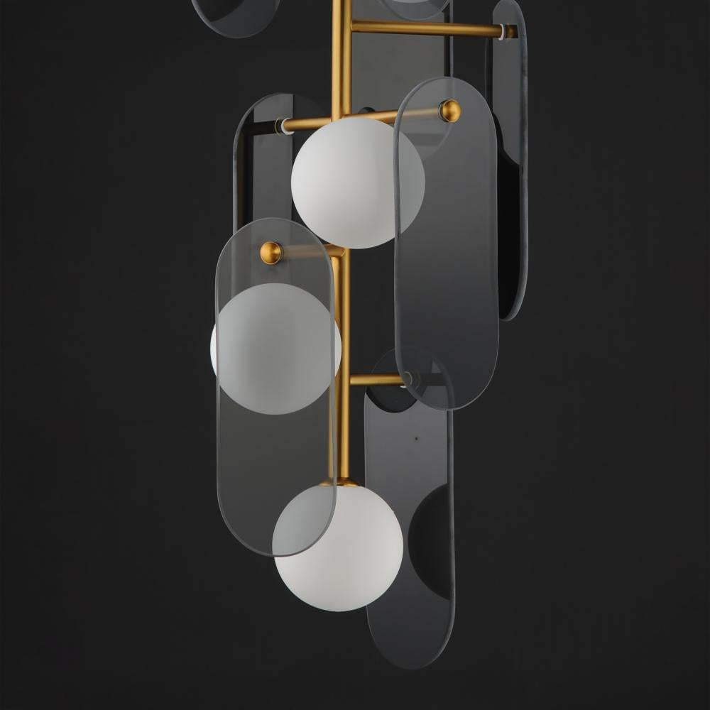 Studio M MEGALITH - GLASS SM24827MSKNAB Pendant - Natural Aged Brass light