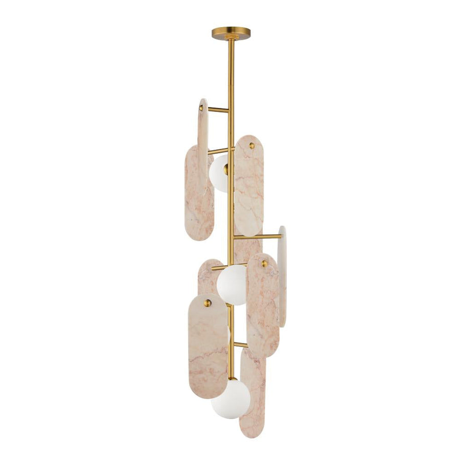 Studio M MEGALITH - STONE SM24827RJNAB Pendant - Natural Aged Brass