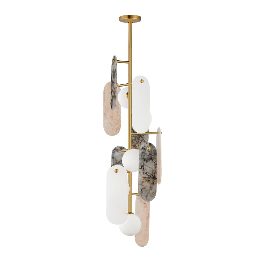 Studio M MEGALITH - STONE SM24827VSNAB Pendant - Natural Aged Brass