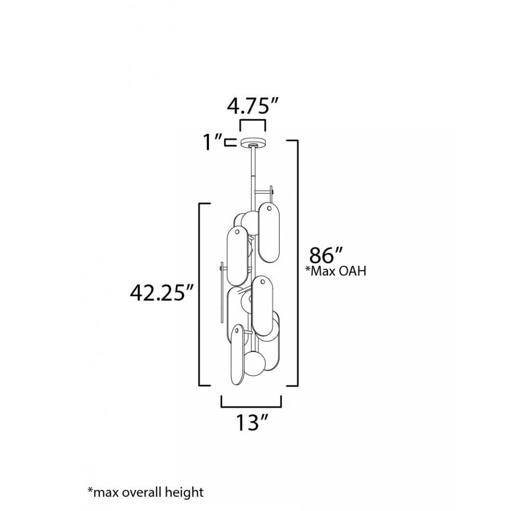 Studio M MEGALITH - STONE SM24827VSNAB Pendant - Natural Aged Brass light