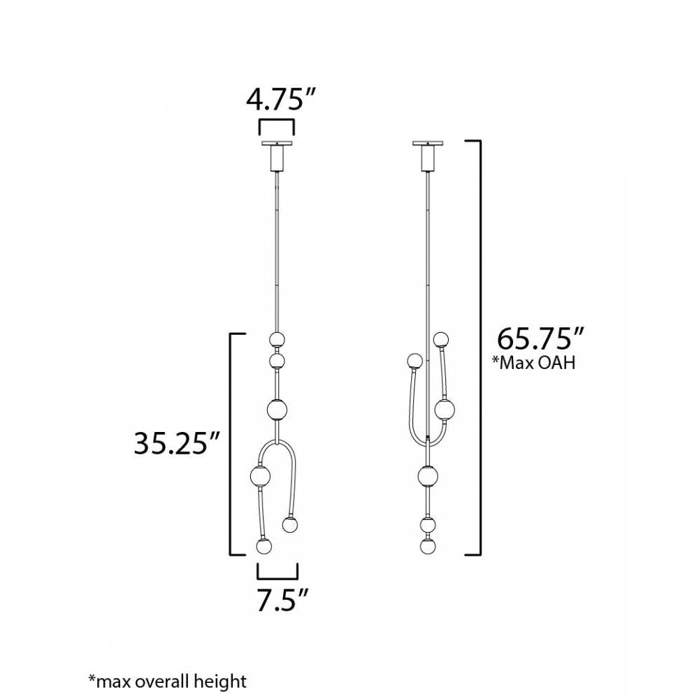 Studio M ALINA SM24836BK Pendant Traditional - Black light