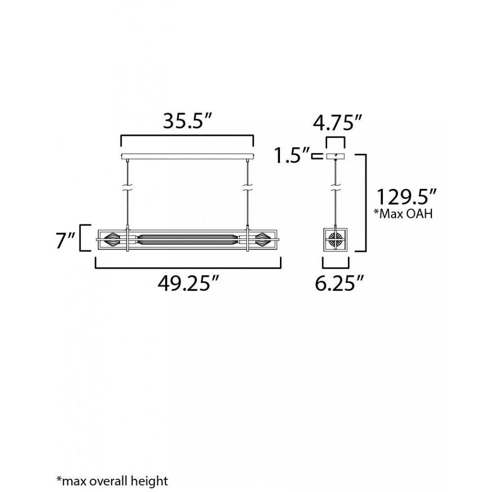 Studio M ZEPPELIN SM24849GM Pendant Traditional - Gunmetal light