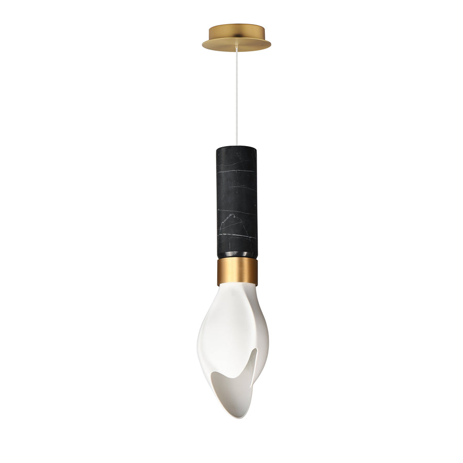 Studio M Lighting SM30141WTBKMNAB Burgeon LED Single Pendant