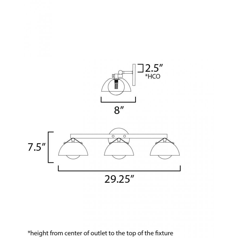 Studio M DOMAIN SM31003MSKBK Bathroom Fixture Traditional - Black light