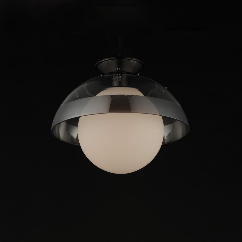 Studio M DOMAIN SM31009MSCLGM Semi Flush Mt Traditional - Gunmetal