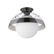 Studio M DOMAIN SM31009MSCLGM Semi Flush Mt Traditional - Gunmetal light