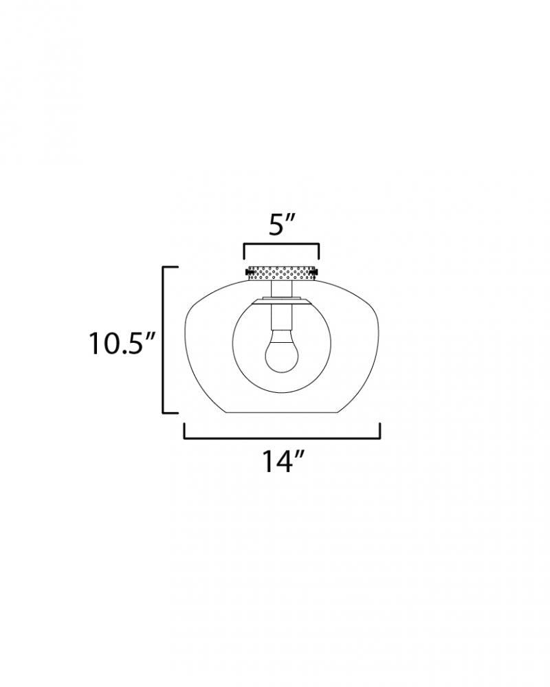 Studio M INCOGNITO SM31084FTHR Flush Mount Traditional - Heritage