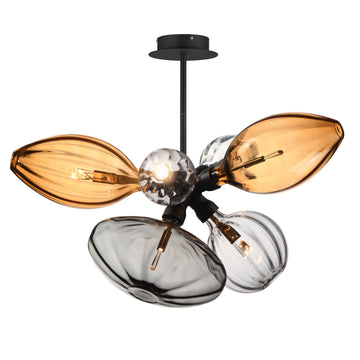 Studio M Ray Dance Cluster SM49301EMSKBK Single Pendant - Black
