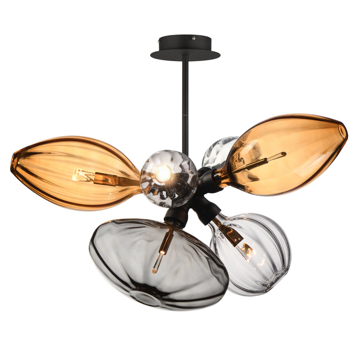 Studio M Ray Dance Cluster SM49301EMSKBK Single Pendant - Black