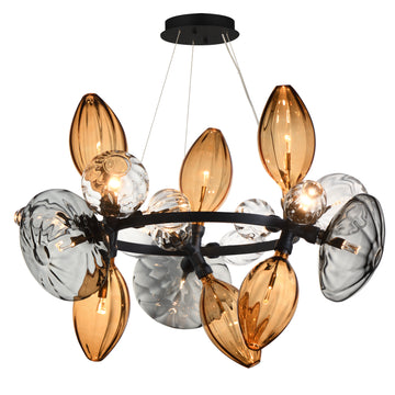 Studio M Ray Dance Cluster SM49303EMSKBK Multi-Light Pendant - Black