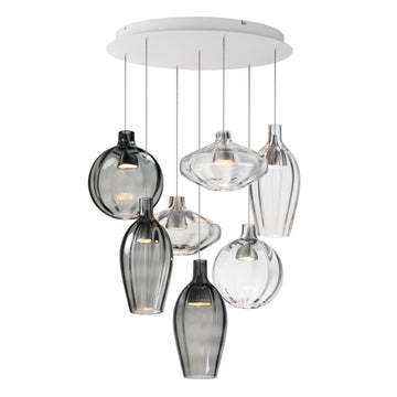 Studio M Ray Dance SM49317MSCL Multi-Light Pendant - Brushed Aluminum