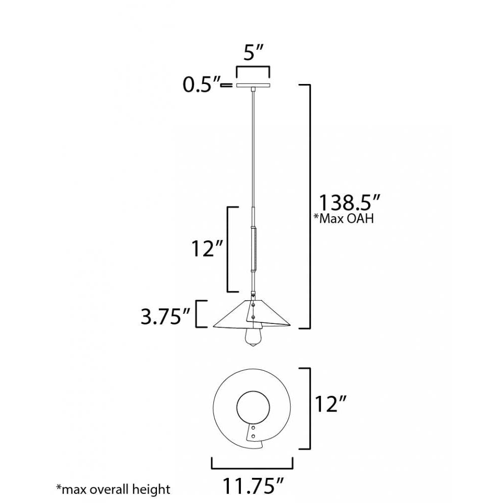 Studio M CAVALIER SM81801NAB Pendant Traditional - Natural Aged Brass light