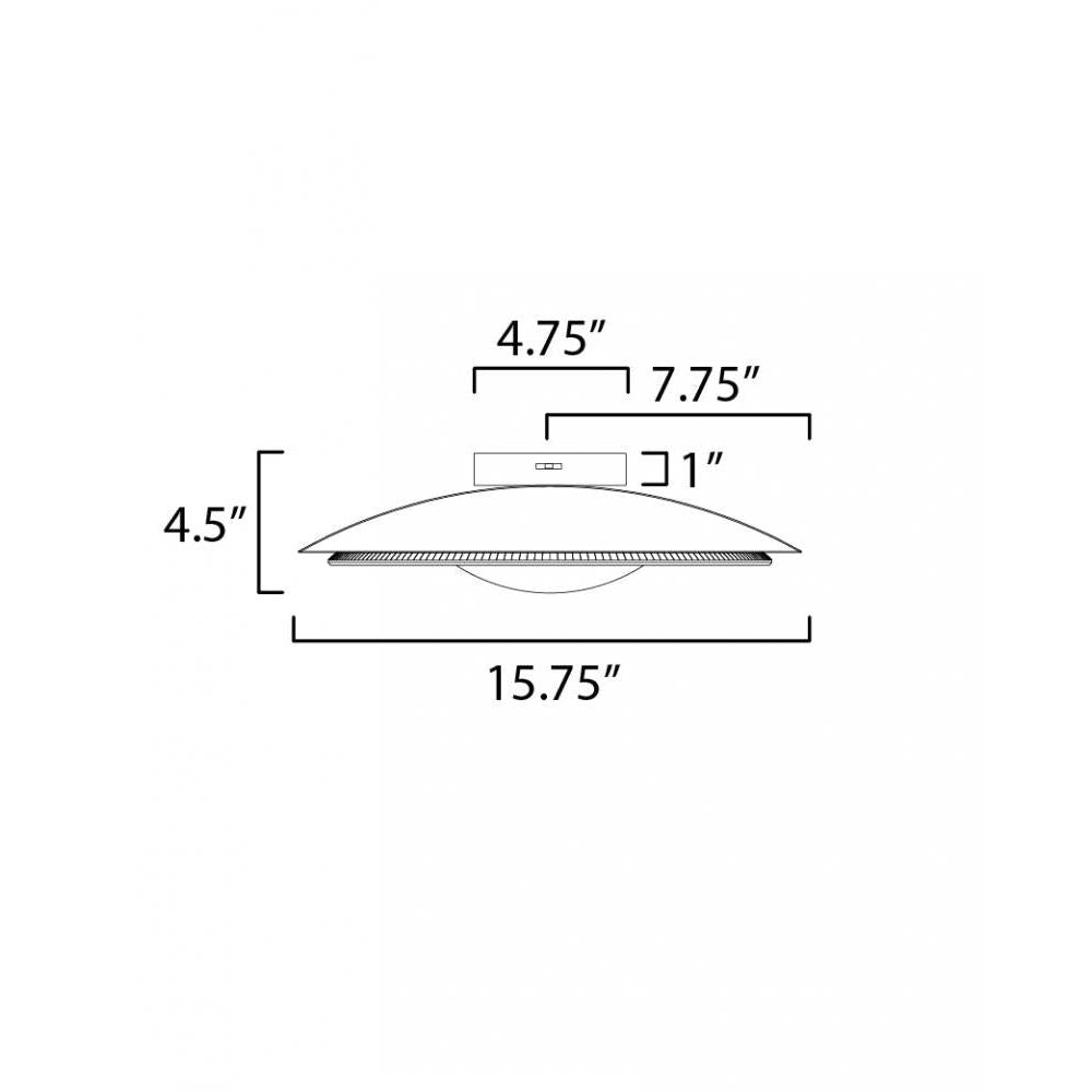 Studio M PRISMATIC SM81860CRBK Flush Mount - Black light