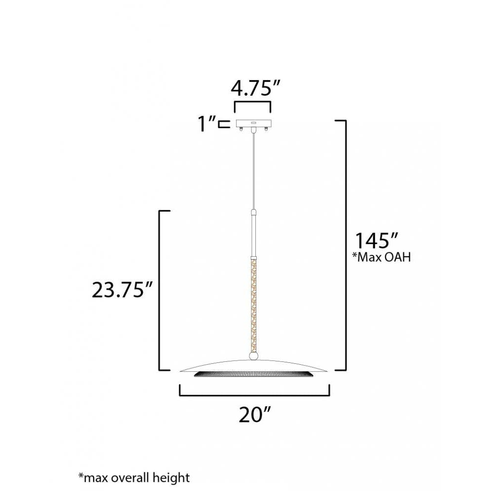 Studio M PRISMATIC SM81862CRNAB Pendant Traditional - Natural Aged Brass light