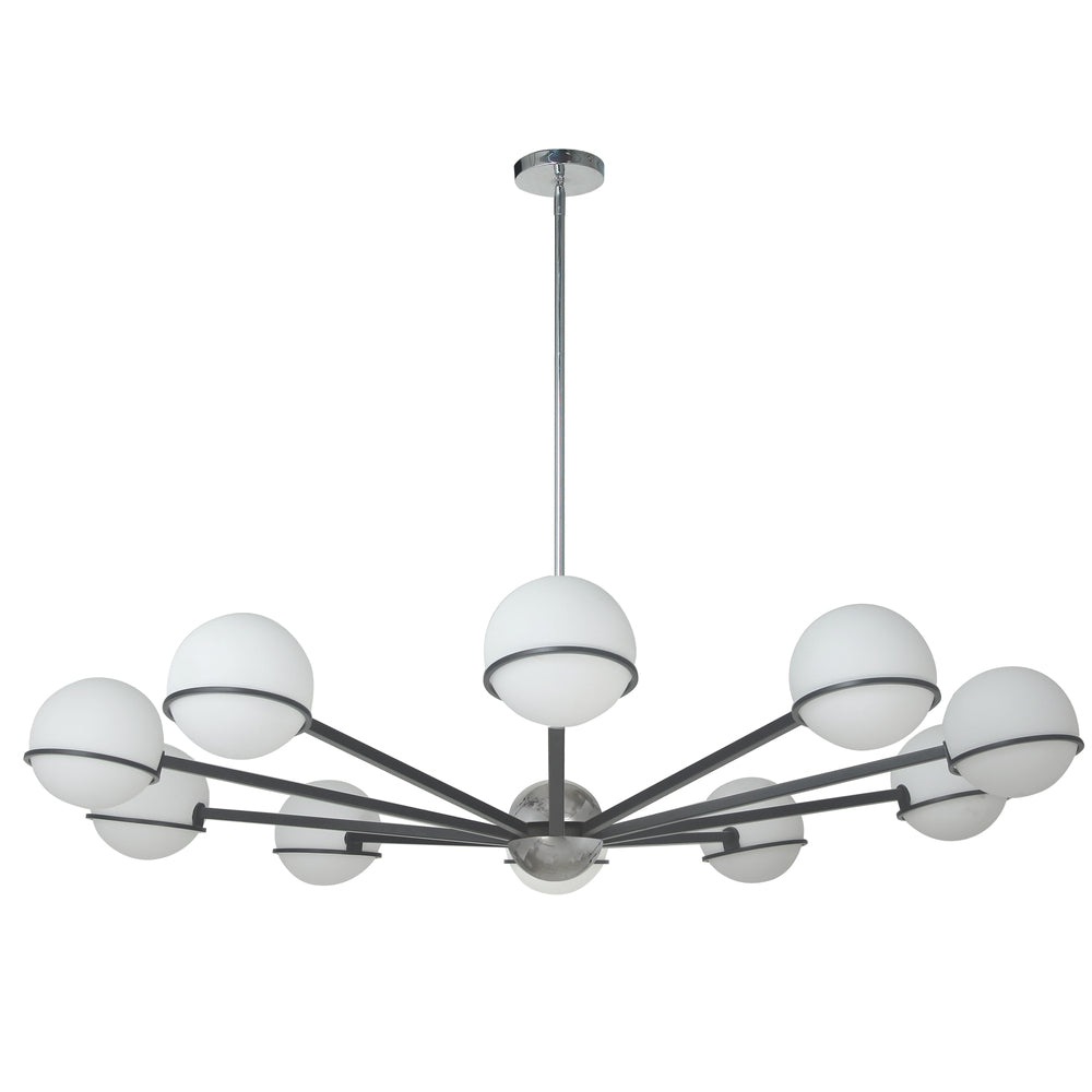 Dainolite SOFIA SOF-5010C-MB-PC Chandelier Modern - Matte Black