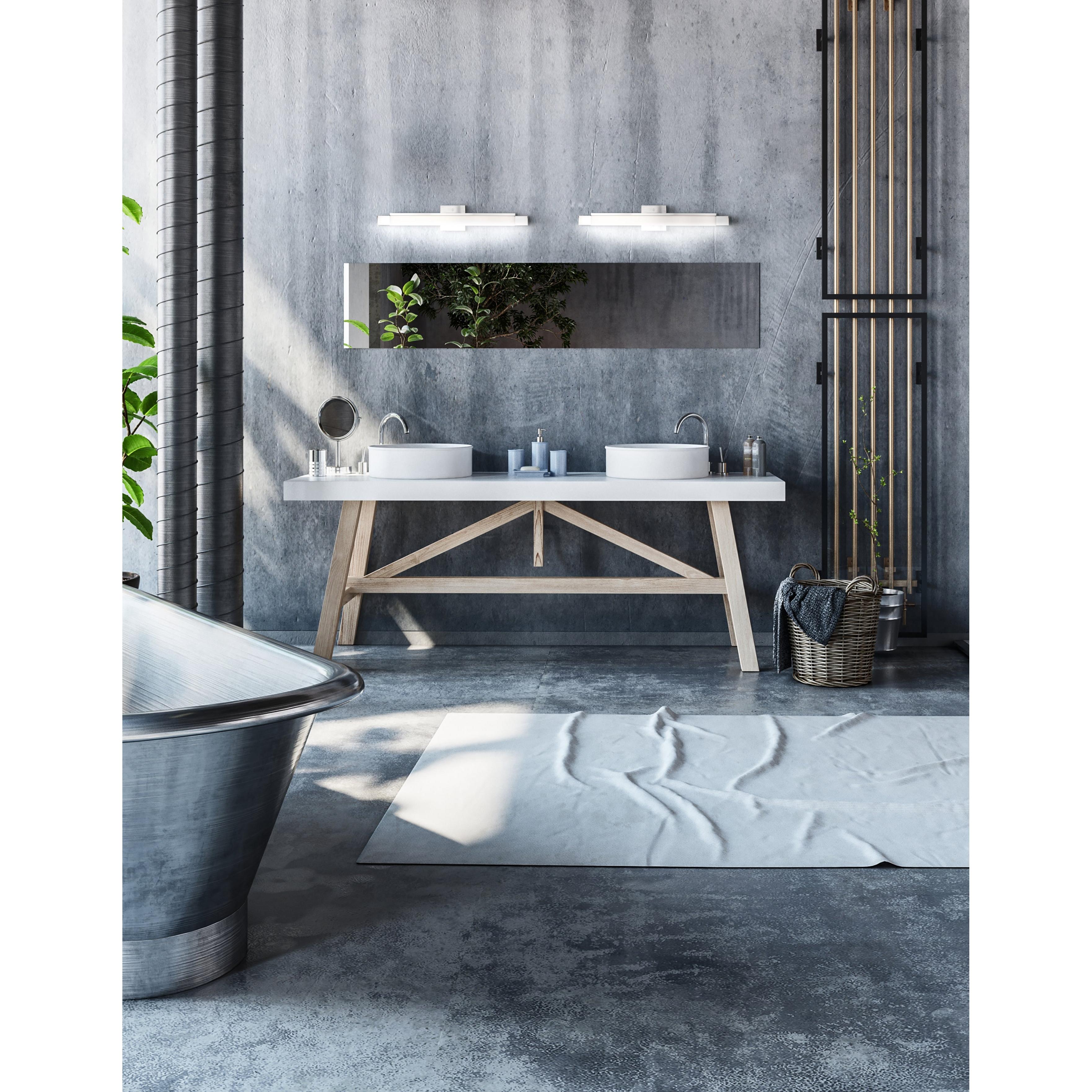 Soho 27-in Brushed Nickel LED Vanity