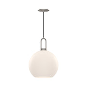 Soji 10-in Brushed Nickel/Opal Matte Glass 1 Light Pendant