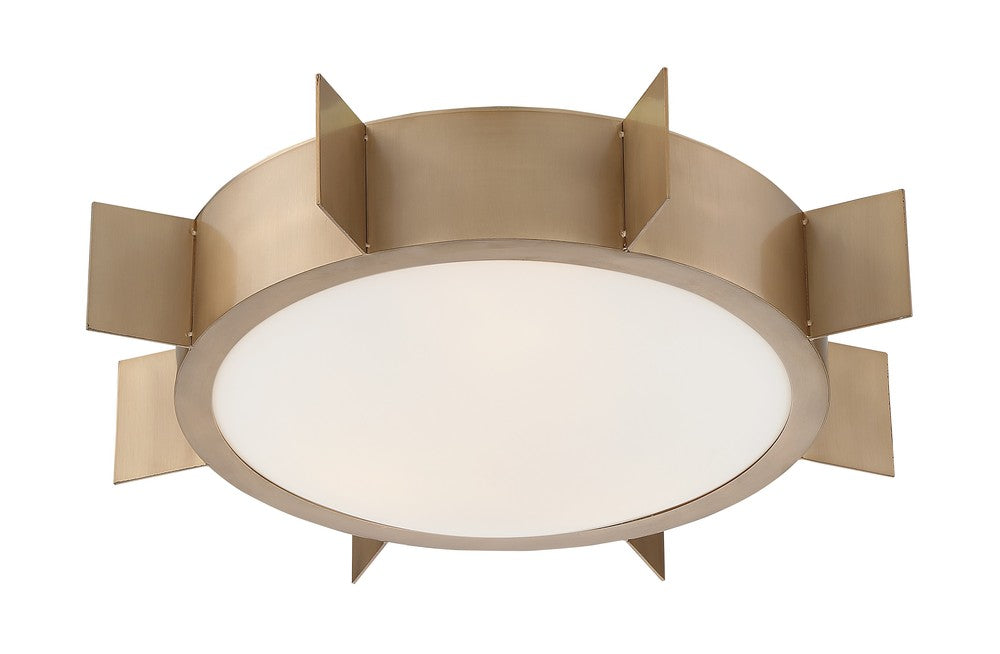 Crystorama SOLAS SOL-A3103-VG Flush Mount Modern - Vibrant Gold