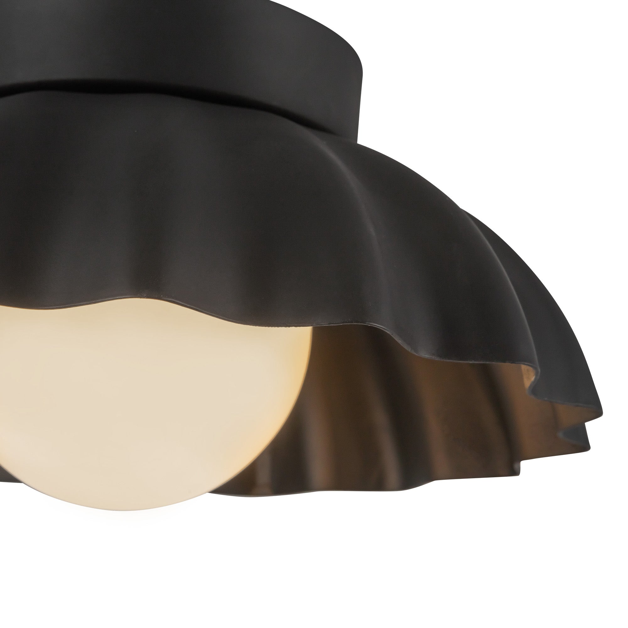 Soleil 10-in Matte Black/Opal Glass LED Wall/Vanity Light