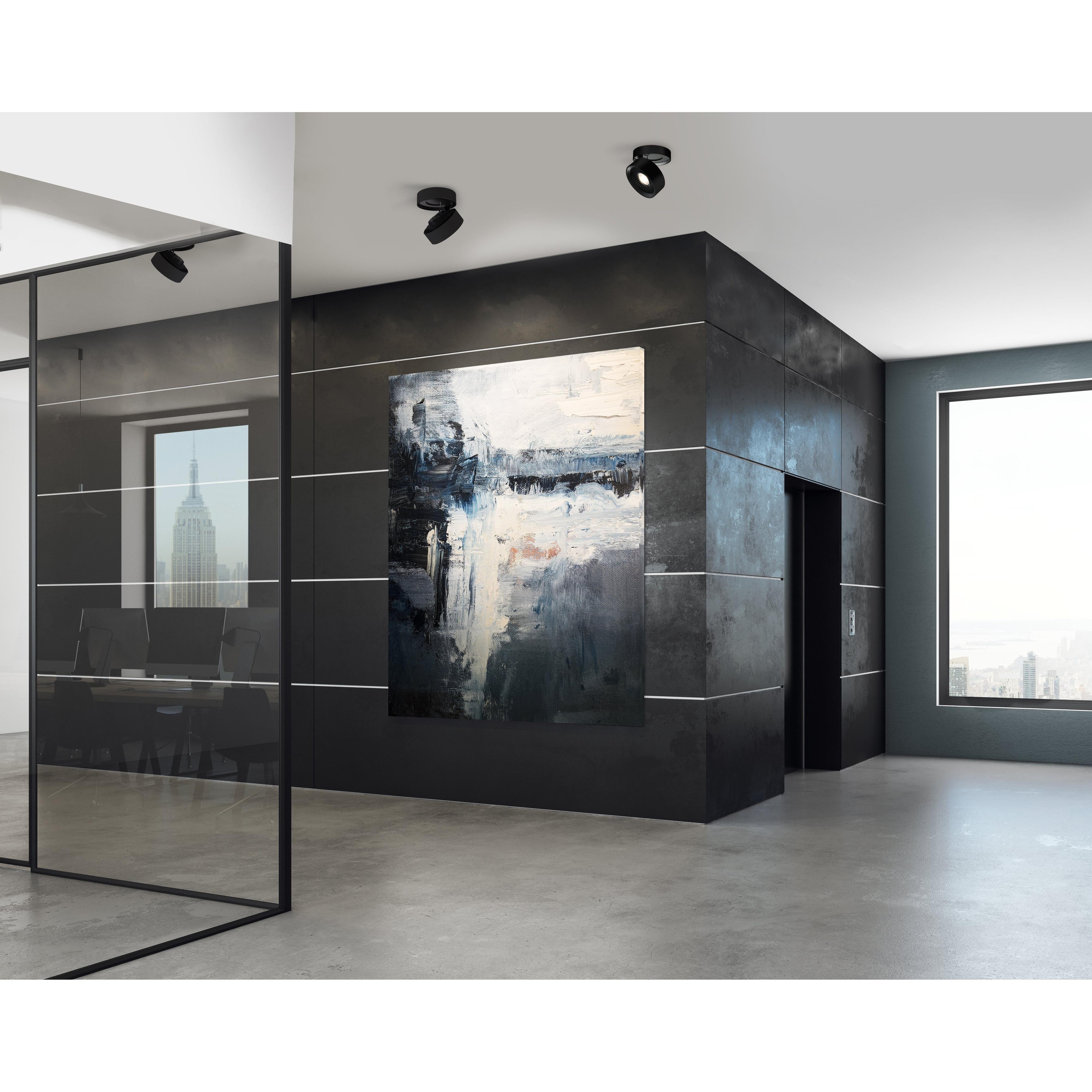 Solo 5-in Black LED Flush Mount