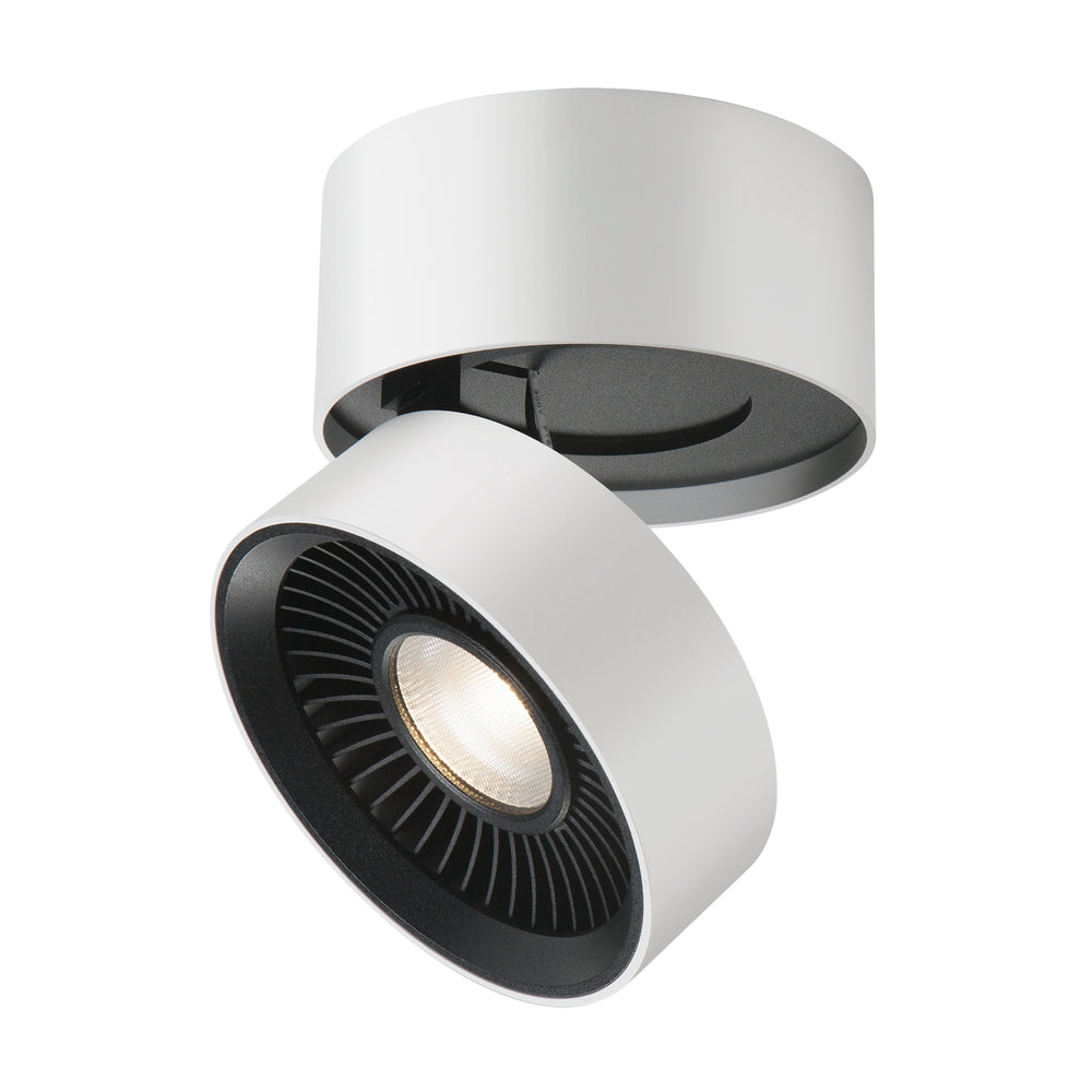 Kuzco FM9405-WH-UNV Solo 5-in LED Flush Mount, Damp Rated, White