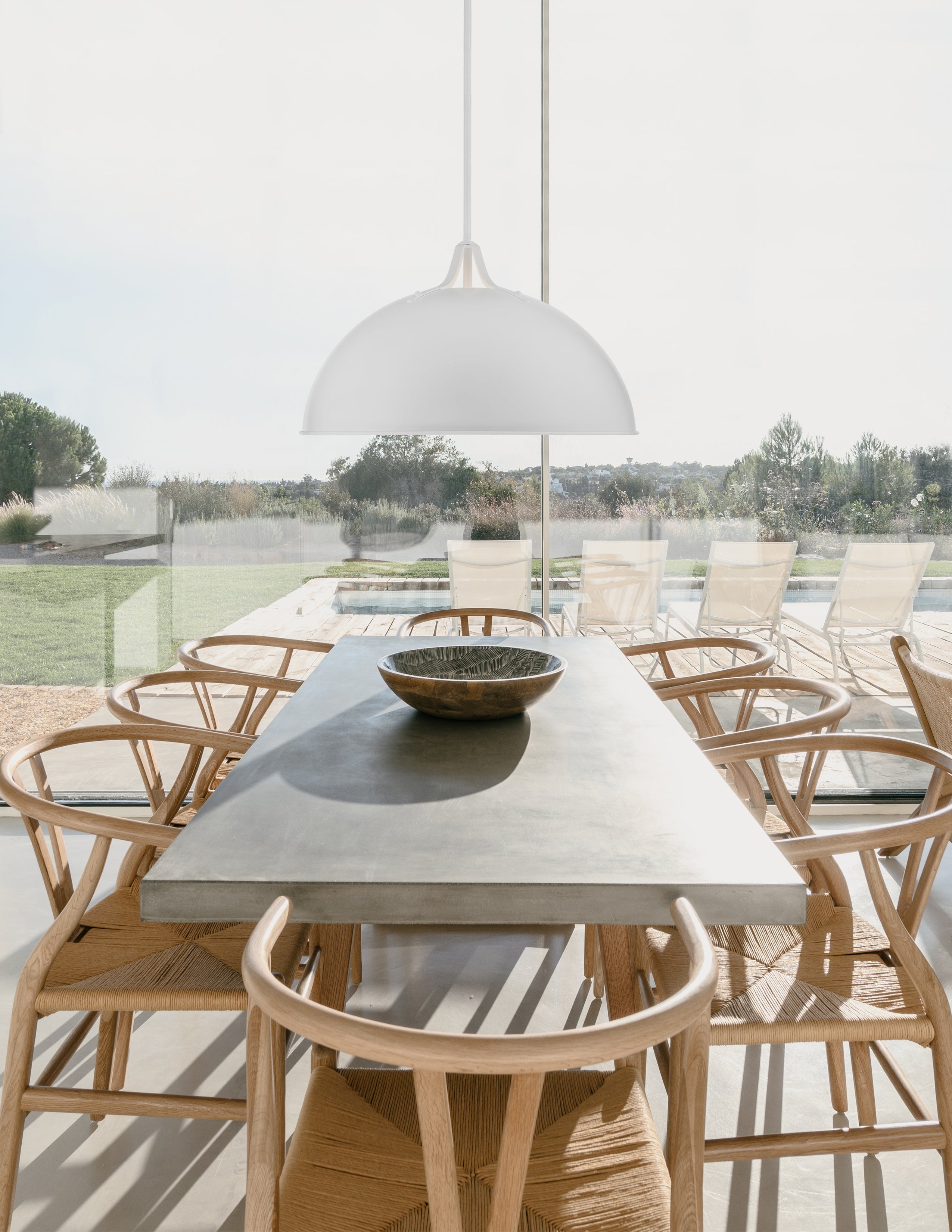 Crystorama Soto SOT-18015-WH – 20 Inch – 1 Light – Pendant Light – White – Damp Rated