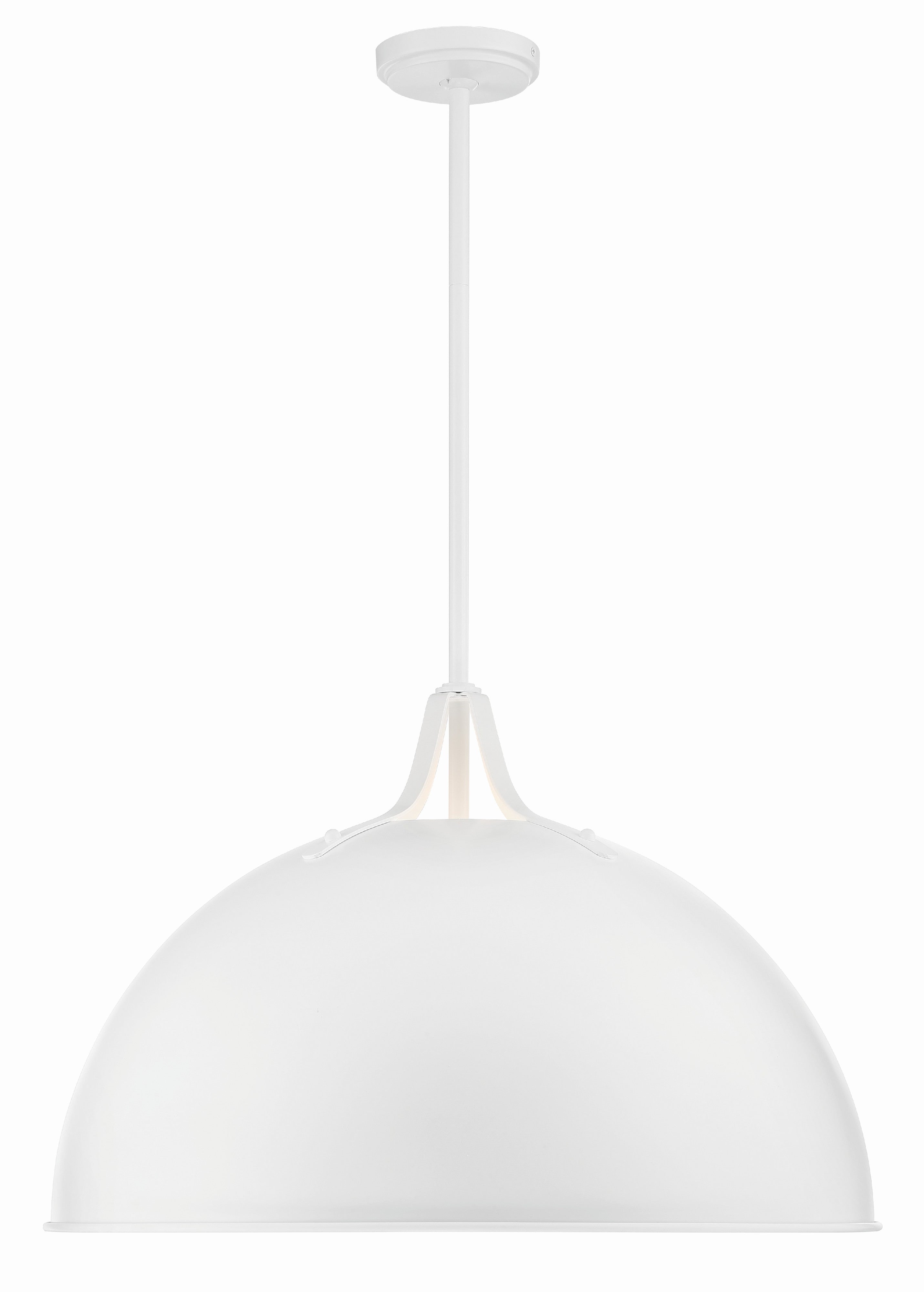 Crystorama Soto SOT-18017-WH – 23.5 Inch – 3 Light – Pendant Light – White – Damp Rated