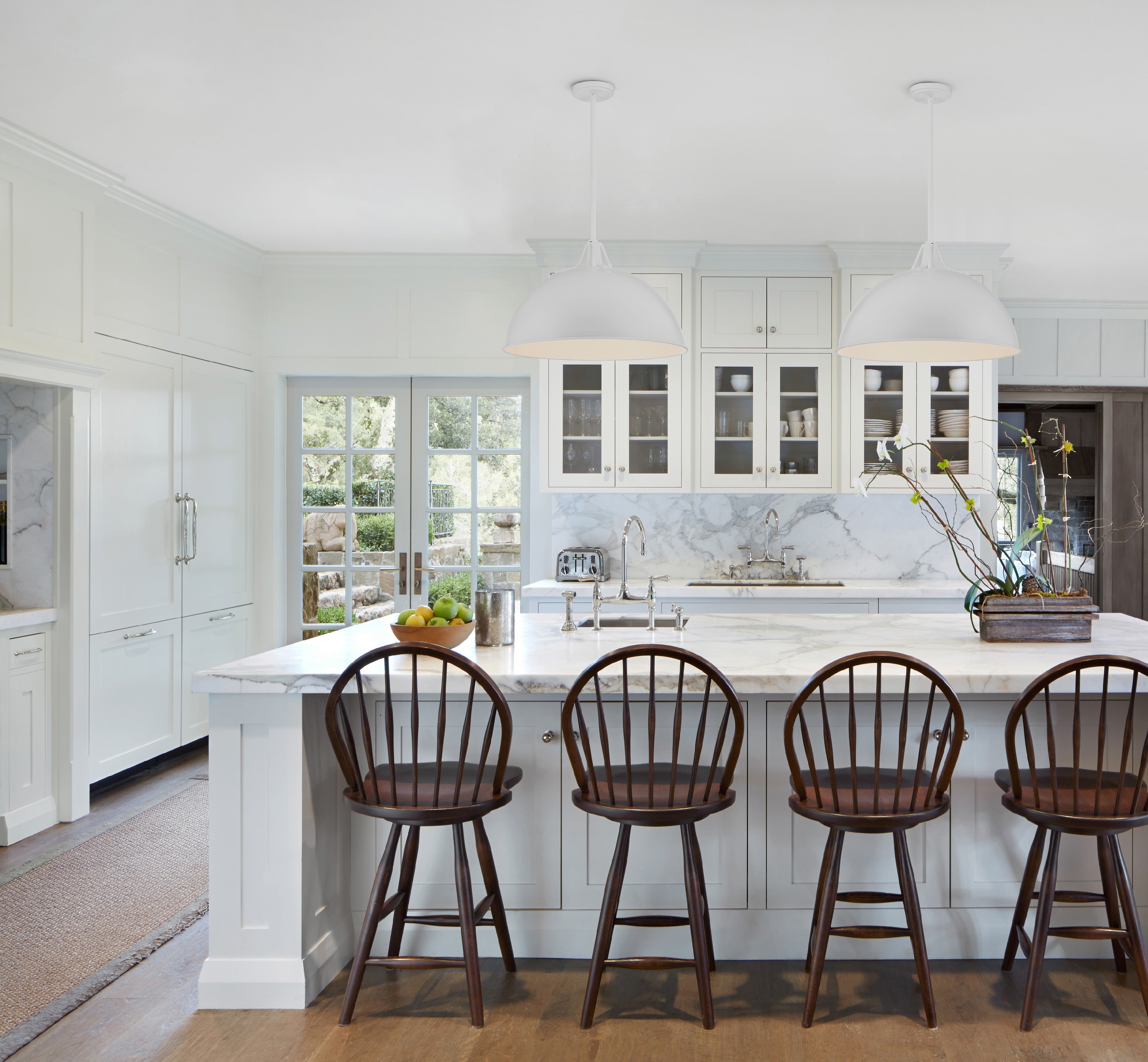 Crystorama Soto SOT-18017-WH – 23.5 Inch – 3 Light – Pendant Light – White – Damp Rated