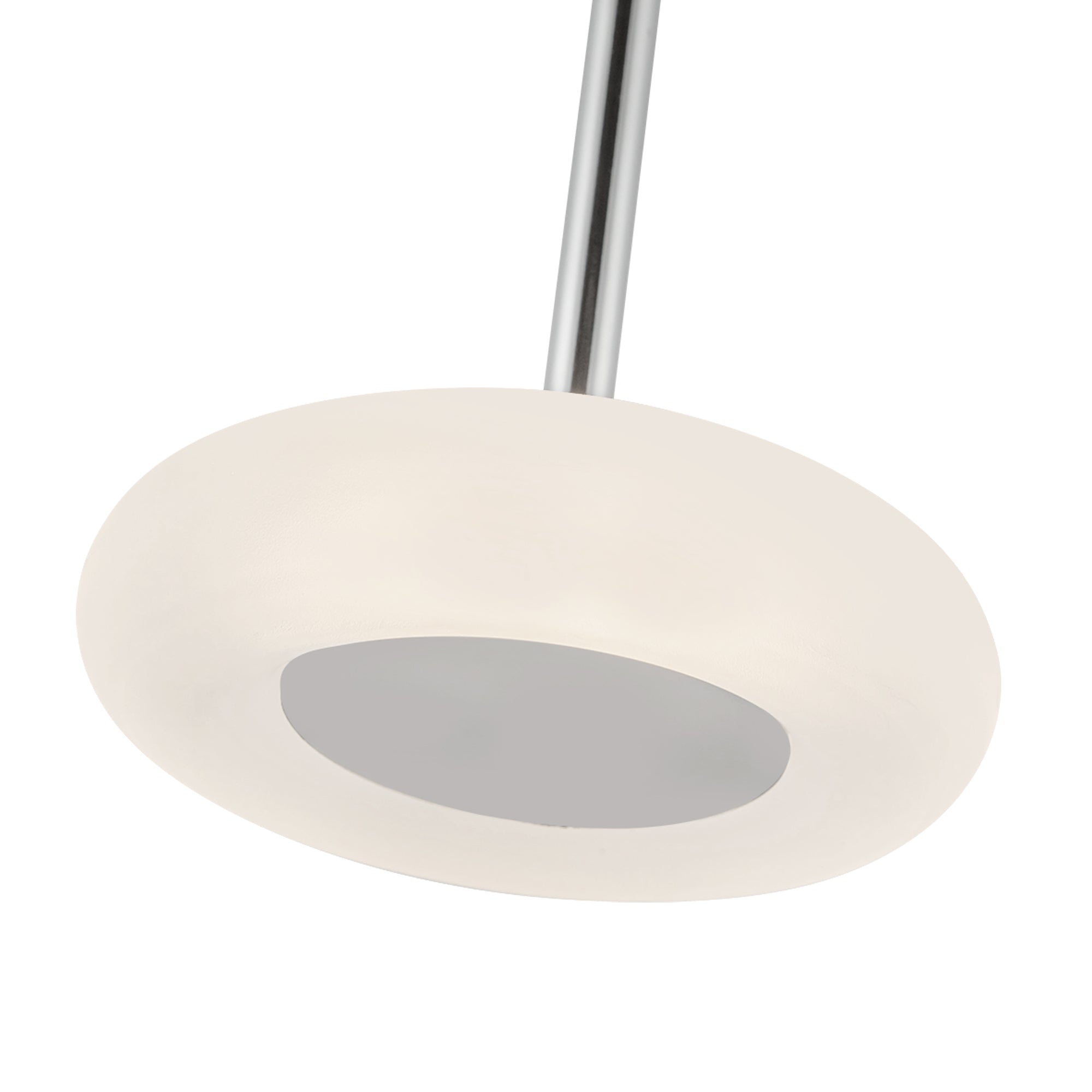 Stephord 4-in Chrome/Frosted Glass LED Pendant