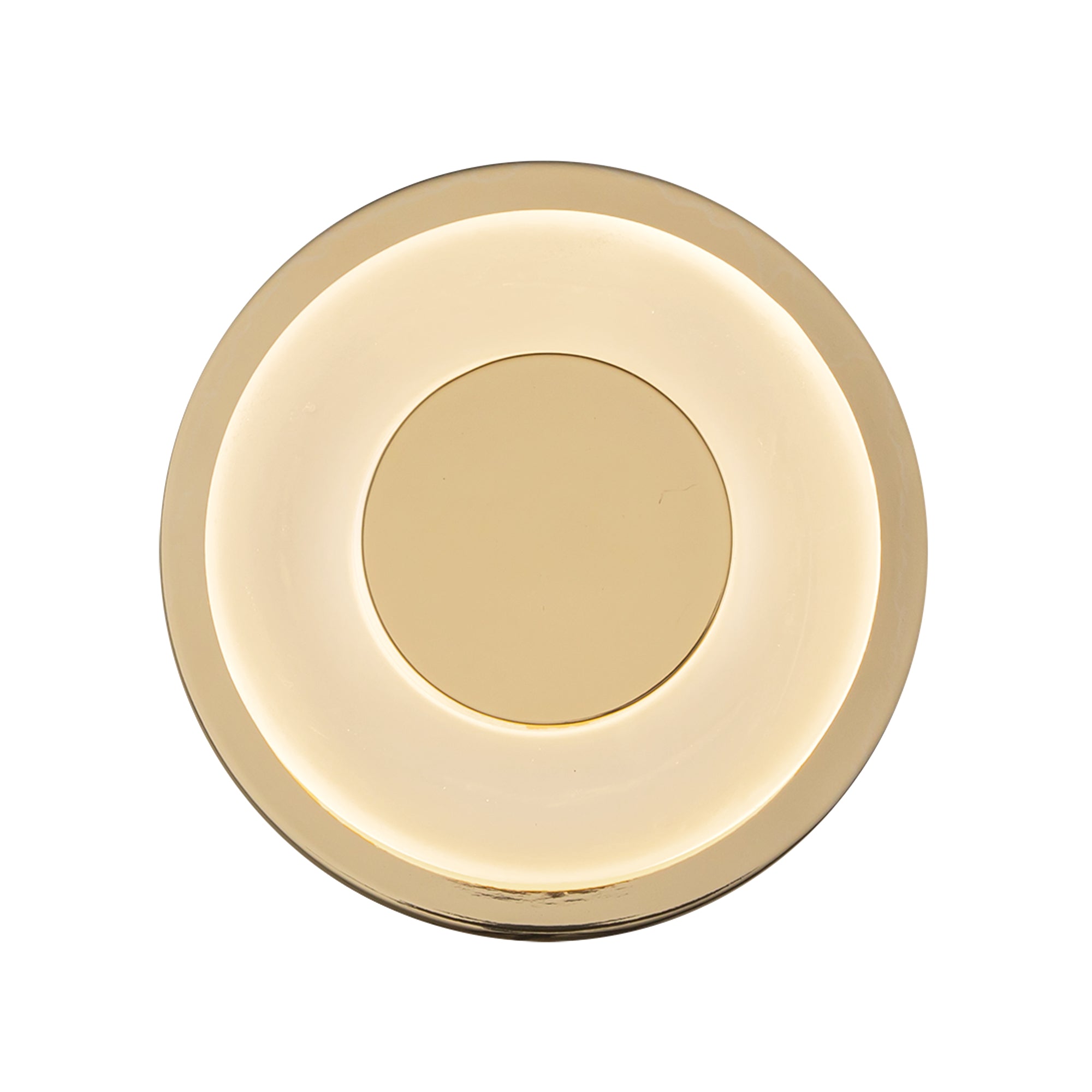 Stephord LED Wall Sconce - 4 inch - Metallic Brass, Frosted Glass