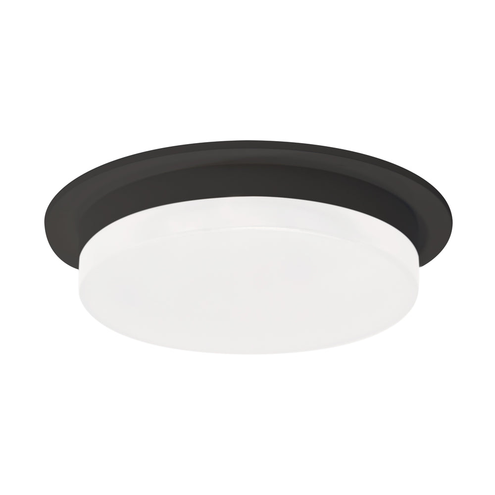 Kuzco Stockton FM42706-BK Flush Mount, UL Damp Rated, Black