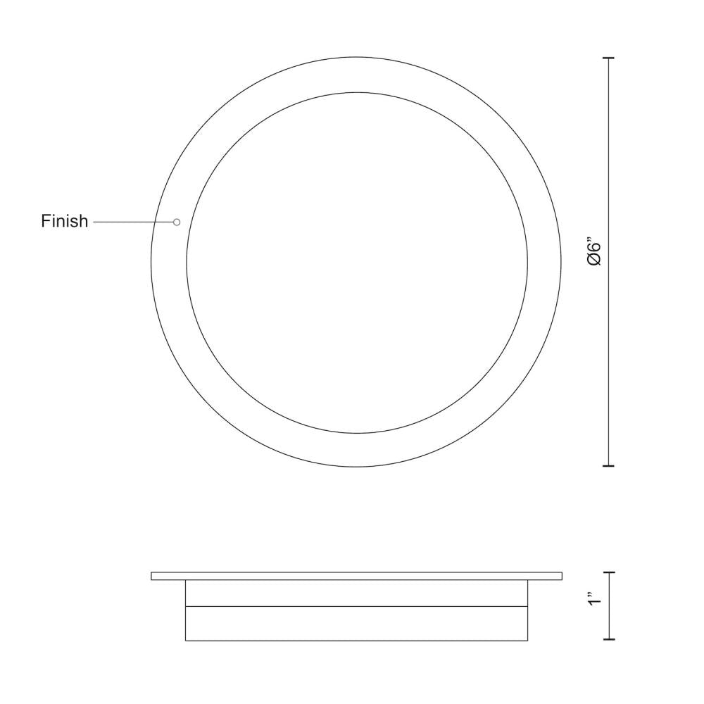 Kuzco Lighting Inc. STOCKTON FM42706-WH Flush Mount Traditional - White