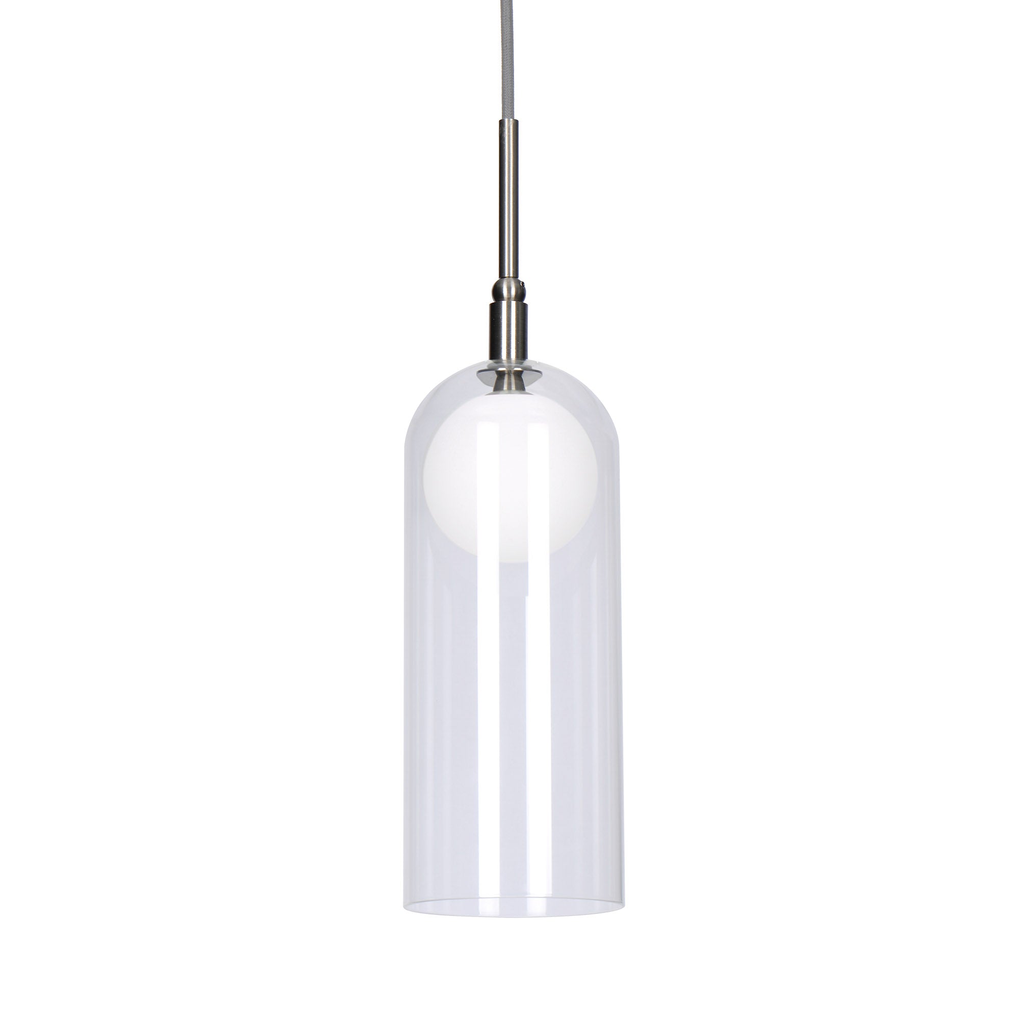 Kuzco Stylo PD19804-BN-UNV Pendant Light Fixture, UL Damp Rated, Brushed Nickel