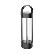 Suara Solar Rechargeable Portable Exterior LED Table Lamp - 14-in Black