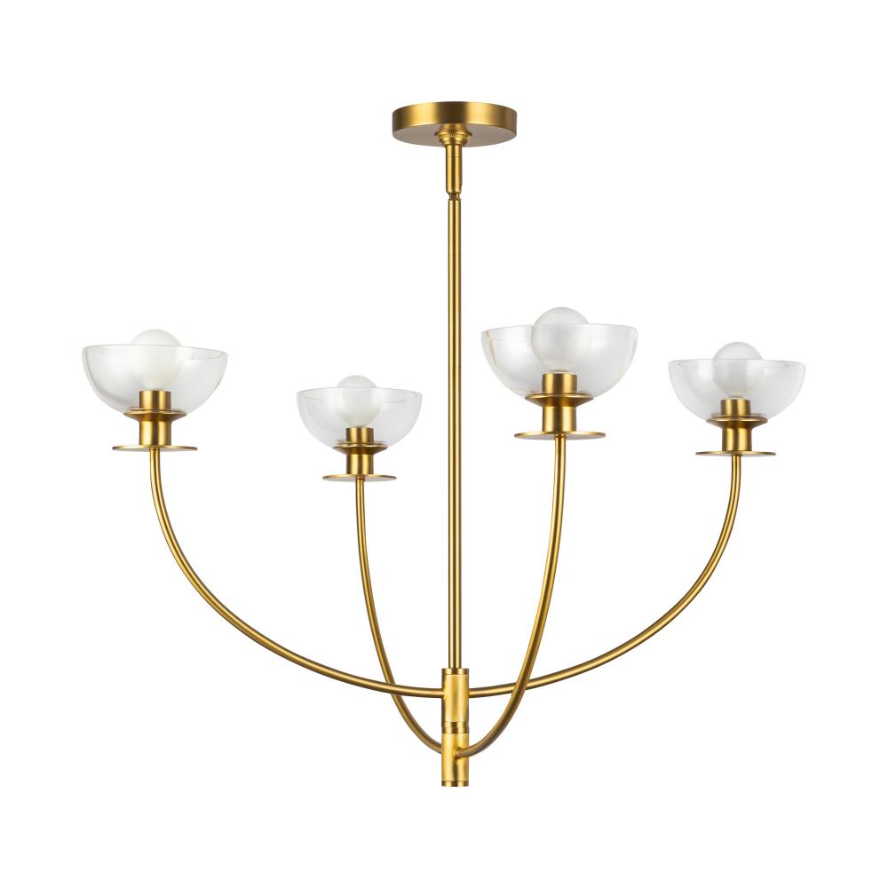 Alora Lighting SYLVIA CH515226BGCL Chandelier - Brushed Gold