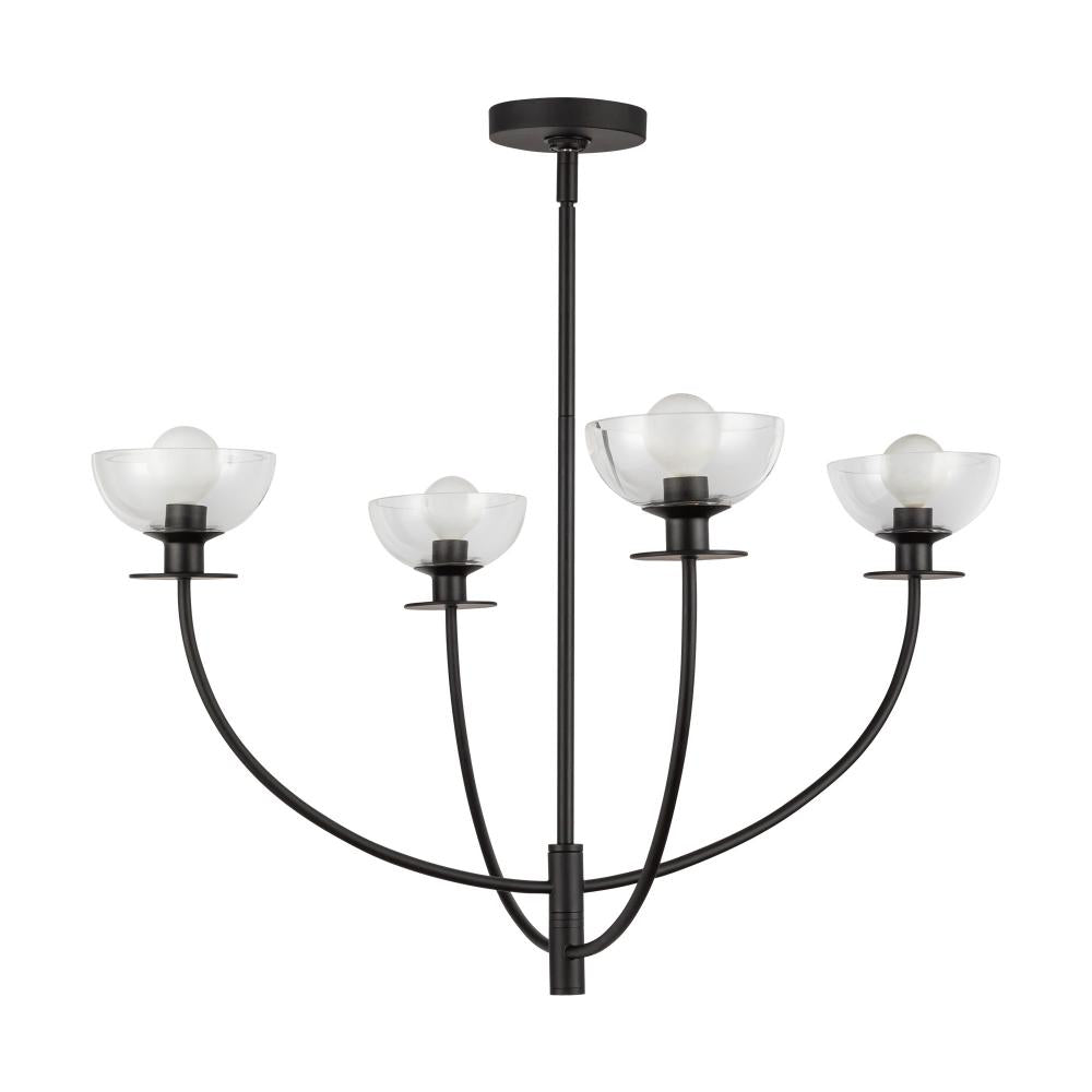 Alora Lighting SYLVIA CH515226MBCL Chandelier - Matte Black