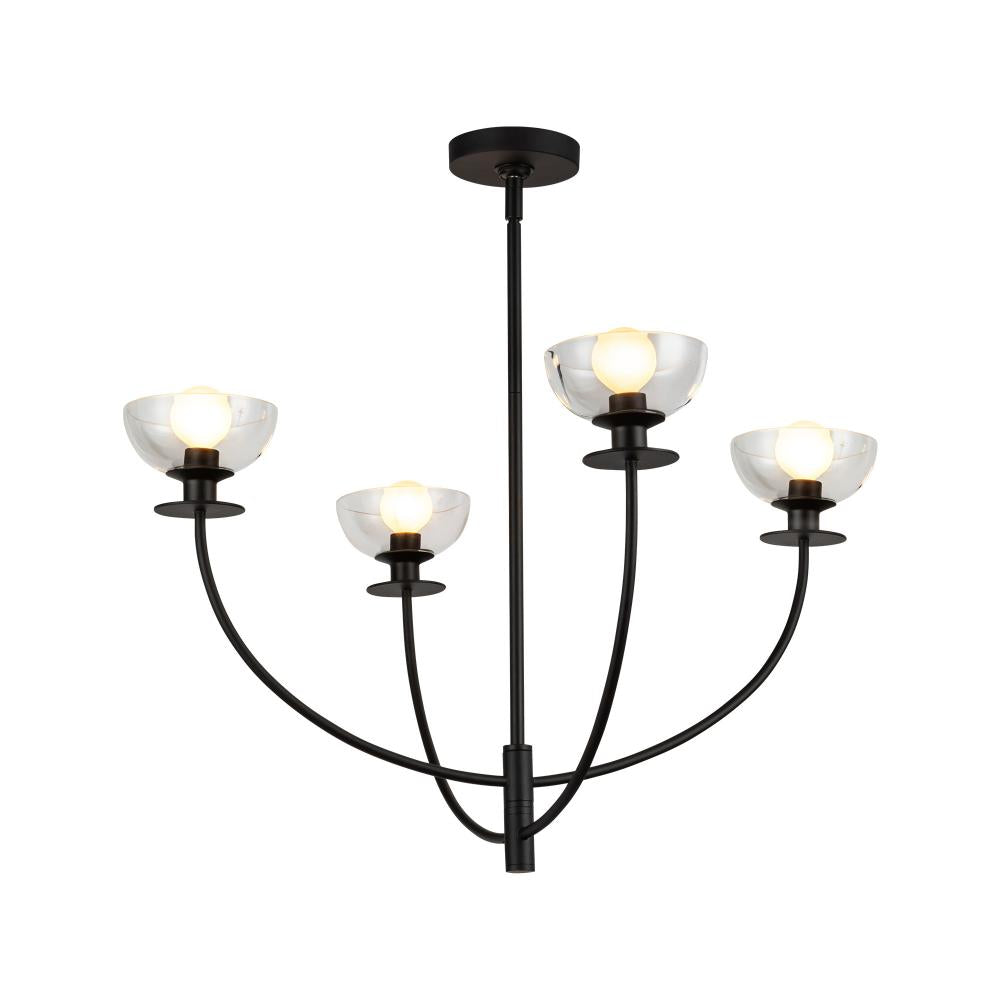 Alora Lighting SYLVIA CH515226MBCL Chandelier - Matte Black